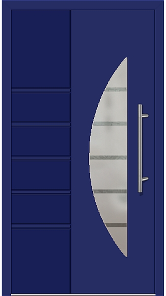 Kunststoff Haustür 6514-52 ultramarinblau